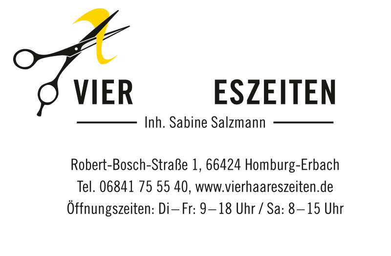 Vierhaareszeiten, Friseursalon in Homburg Saar